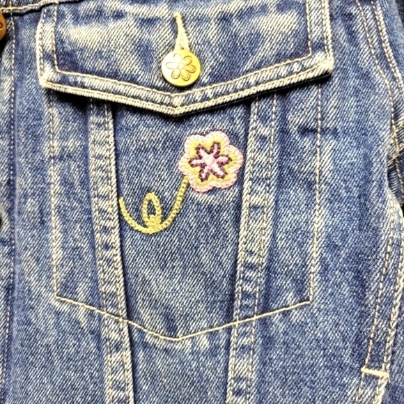 Disney Store Vintage Winnie The Pooh Denim Corduroy Collar Jacket Size S - Picture 7 of 16